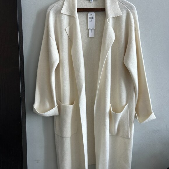 100% Cashmere Double Knit Overcoat - The Cashmere Project - Picture 1 of 7